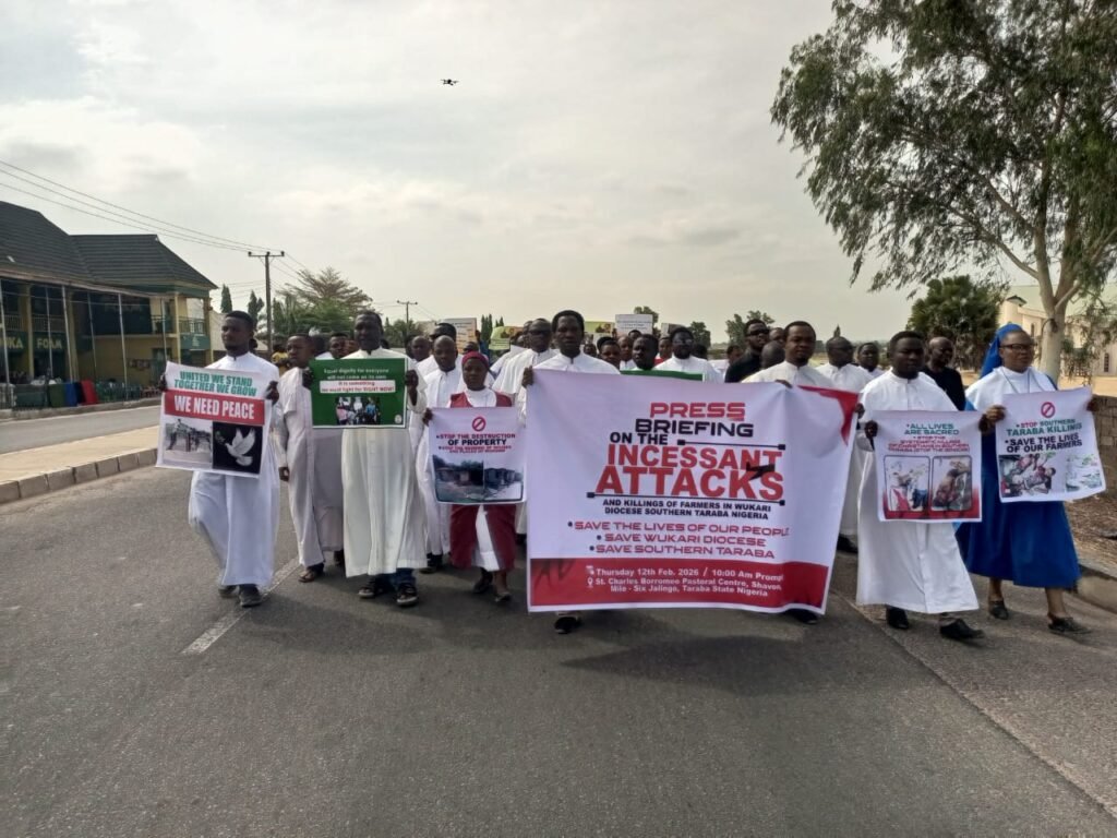 Catholic Priests Protest in Jalingo Demands End to Mass Killings