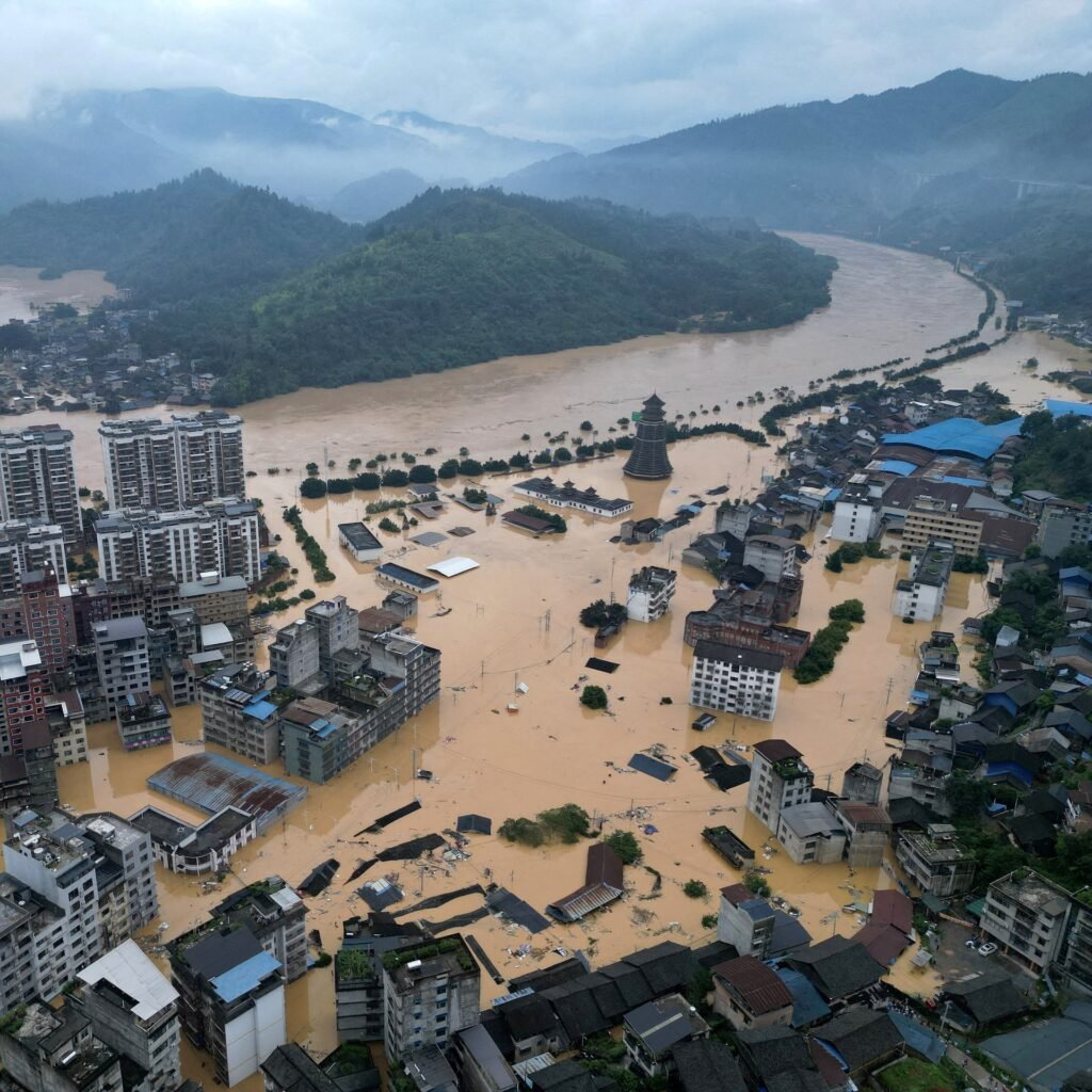 China Floods Leave 15 Dead, Thousands Displaced